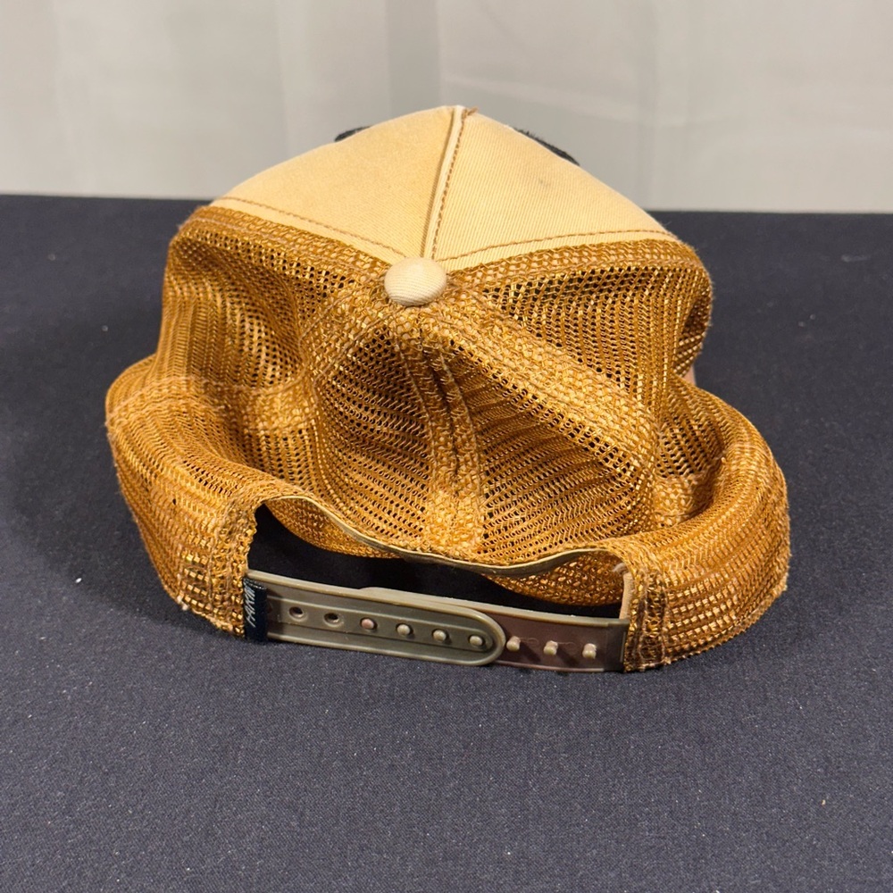 Goorin Bros Tan and Brown Lion Patch Trucker Hat - Picture 6 of 6